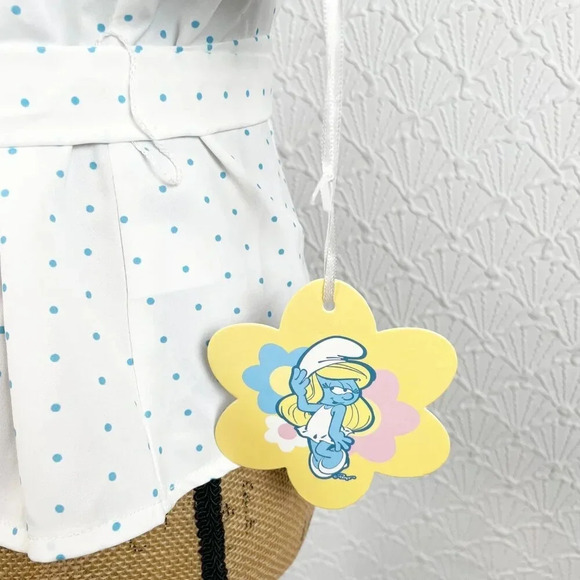 Smurfette Button-Up Blouse With Bow - Picture 4 of 4